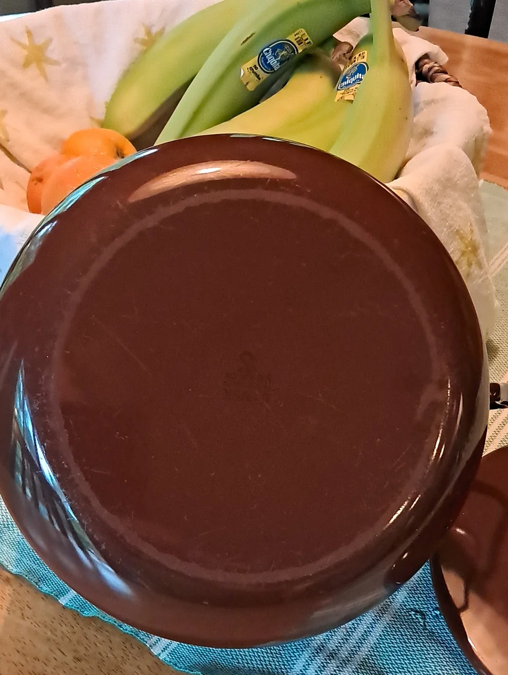 Dansk Brown Enamel Covered Casserole with Handles